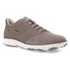 Slip-On Sneaker GEOX, Herren, Gr. 41, grau (dove grau), Veloursleder, Textil, sportlich, Schuhe, Slipper, Freizeitschuh mit Gummizug
