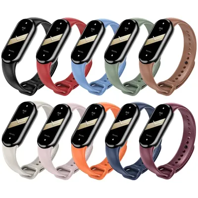 Silicone Strap For Xiaomi Mi Band 9 8 Sport Smart Watch Wrist Bracelet Original Band9 Band8 NFC