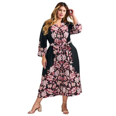Plus Size Women's Maddy Shirtdress by Avenue in Sweet Life (Size 18)