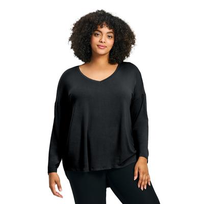 Plus Size Women's Taya Essential Top by Avenue in Black (Size 30/32)