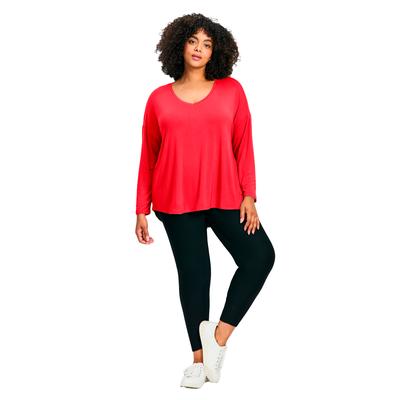 Plus Size Women's Taya Essential Top by Avenue in Red (Size 30/32)