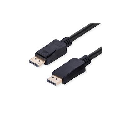 VALUE DisplayPort Kabel, v2.1, 10K, DP ST - ST, schwarz, 2 m Image