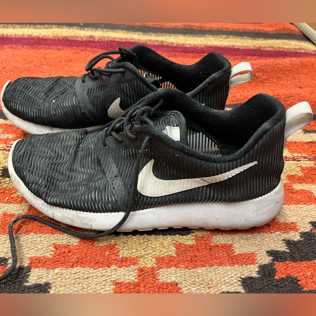 Nike Shoes | Nike Tennis Shoes Black - Youth 7 / Women’s 8 | Color: Black | Size: 8