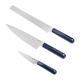 Ciarra Beyond Messer-Set Messerset 3tlg mit Chefmesser Brotmesser Allezweckmesser VM860KS-M Mitternachtsblau