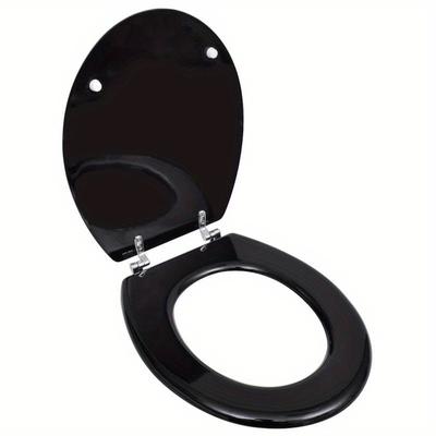 TEMU Toilet Seat Mdf Cover Black Image