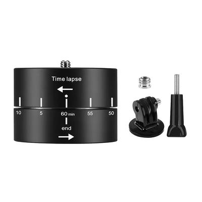 "TEMU 360° Rotating / Rotating Photography Tripod Head Time Lapse With Adapter 1/4" Screw For Action Camera Sports Camera Dslr Slr Digital Camera Smartphone" Image
