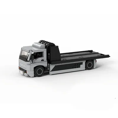 544pcsMOC building blocks creative city vehicle flatbed car model building blocks desktop display Image