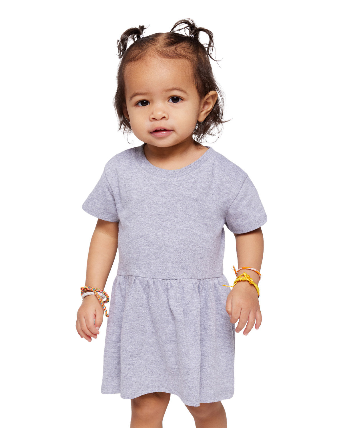 Rabbit Skins RS5330 Infant Fine Jersey Dress Top in Heather size 6M | Cotton 5330