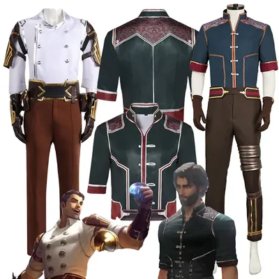 Arcane Jayce Cosplay Mantel Spiel LOL Uniform Hemd Hosen Kostüm Verteidiger von morgen Roleplay Männer Kleidung Halloween Party Anzug Image