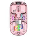 mouse trasparenti a doppia modalità bt5.0 2.4g con commutazione a un pulsante tipo-c mouse ricaricabile da 400 mAh velocità di movimento a tre livelli luci rgb regolabili copertura magnetica per pc