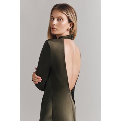 Ghost Rayna Satin Maxi Dress