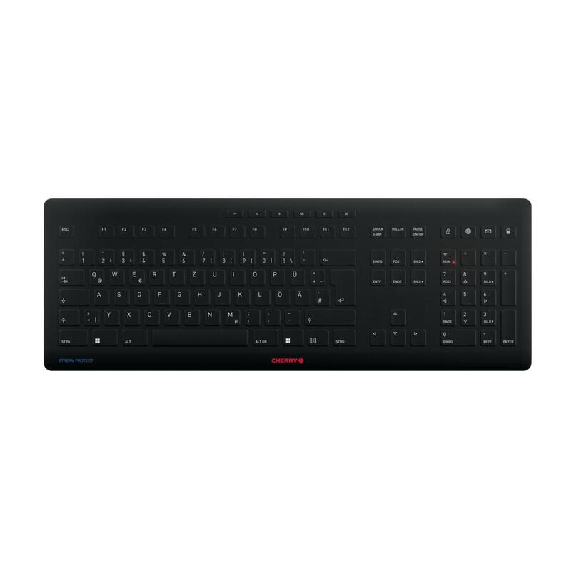 Keyboard Cherry Stream kabellos Schwarz (DE) (JK-8552DE-2) Image