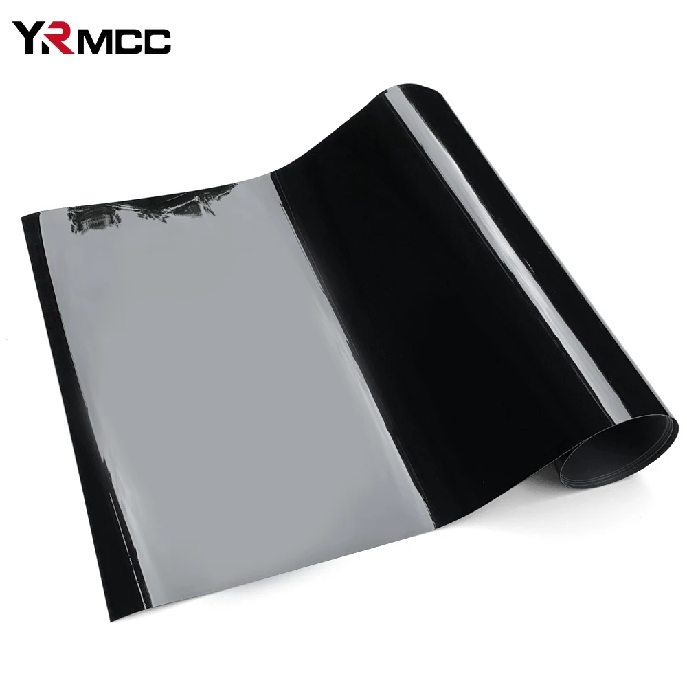 PET-Autoaufkleber, Vinyl, glänzend, schwarz, Vinyl, wasserfest, selbstklebend, Farbwechselfolie, Motorräder, Aufkleber für Autozubehör Image
