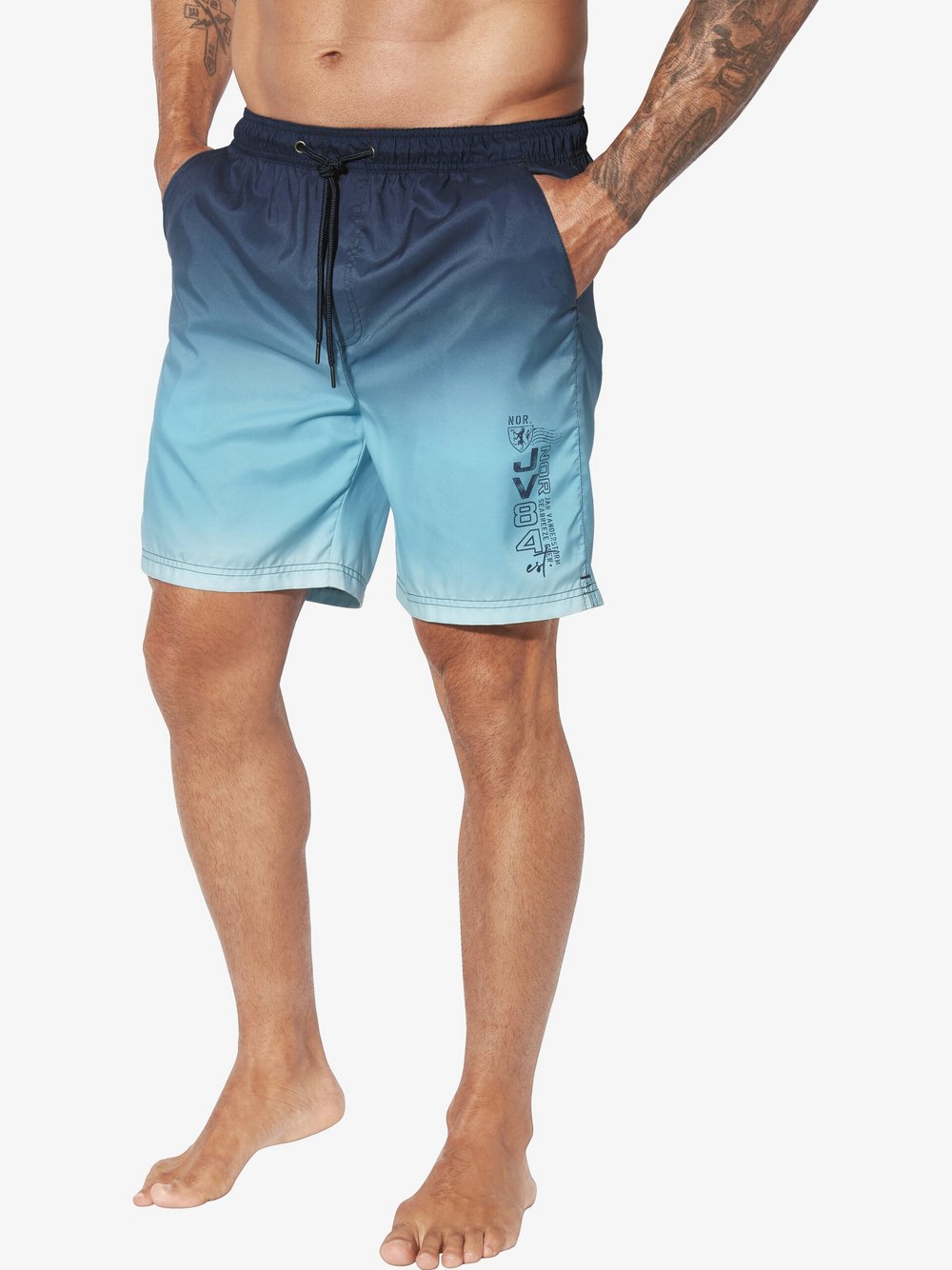 Jan Vanderstorm Badeshorts Herren blau, 4XL Image
