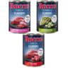 Prezzo speciale! Rocco Classic Pacco misto 6 x 400 g Umido per cani - Mix Manzo: Manzo puro, Manzo con Cuori di Vitello, Manzo con Trippa