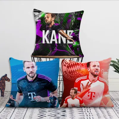 Fußball H-Harry K-Kane Kissenbezug Wohnzimmer Zuhause Sofa Büro Shop Bezug Druck Komfort Dekoration Image