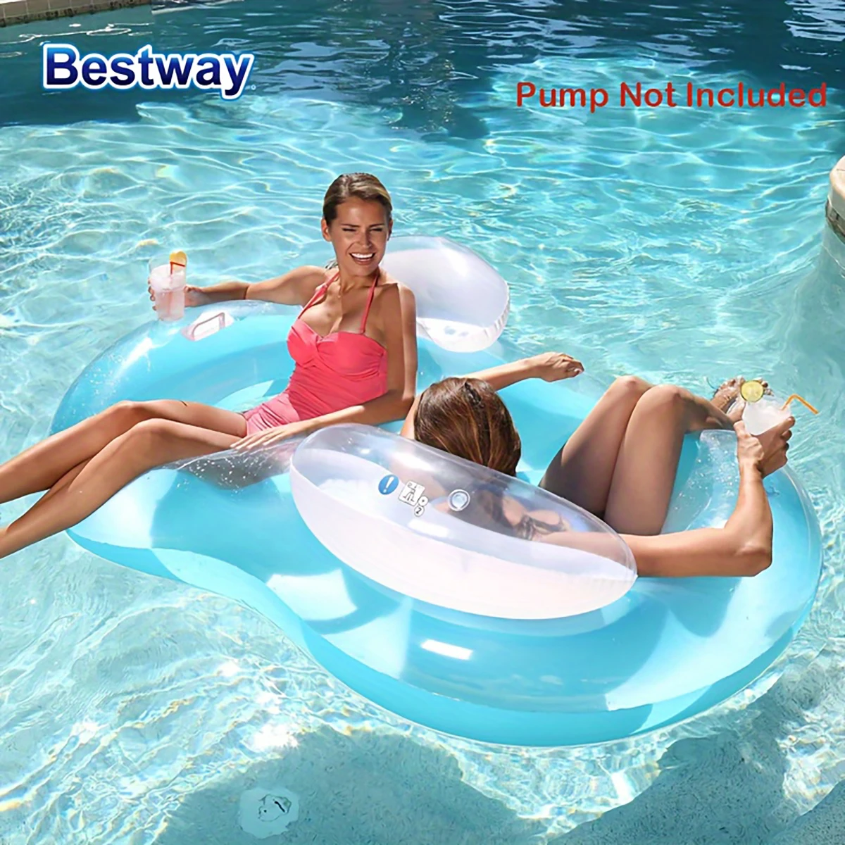 Bestway 43009 wasser aufblasbares wasser bett float drainage sport erwachsene aufblasbare schwimm kreis aufblasbare schwimm bett matratze Image