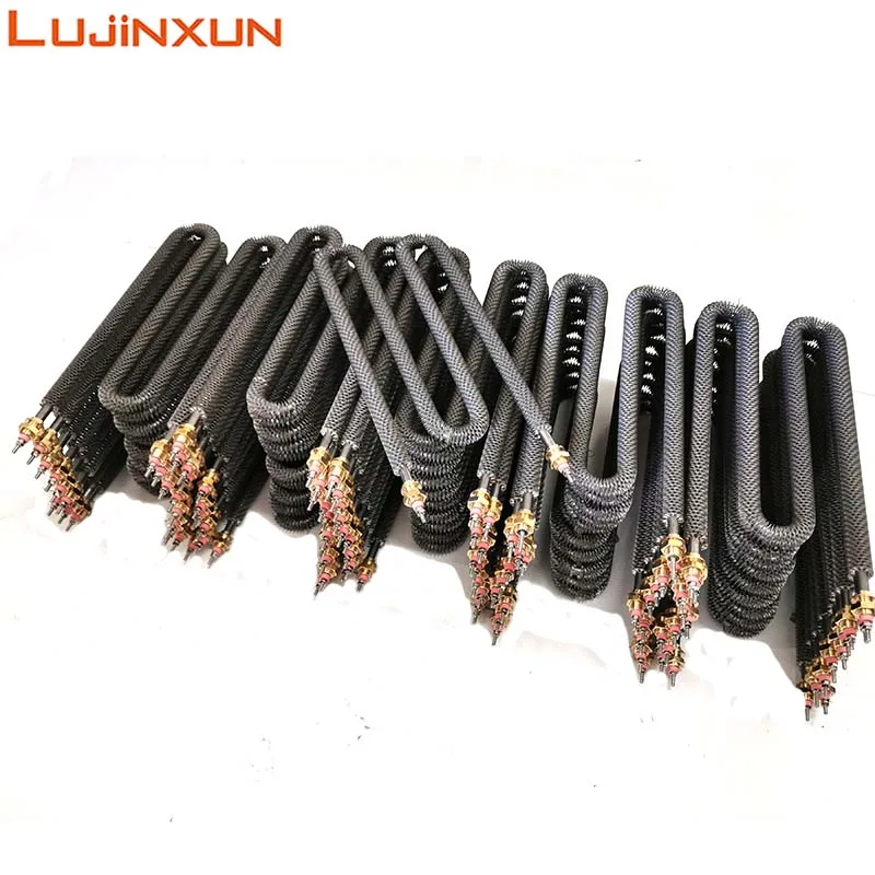 LUJINXUN Lufterhitzer-Heizelement M18 * 25 Elektrischer Trockenofen Rippen-Wärmerohr W-Form 304SS-Heizkörper 220 V 1,5 kW-3,5 kW 1 Stück Image