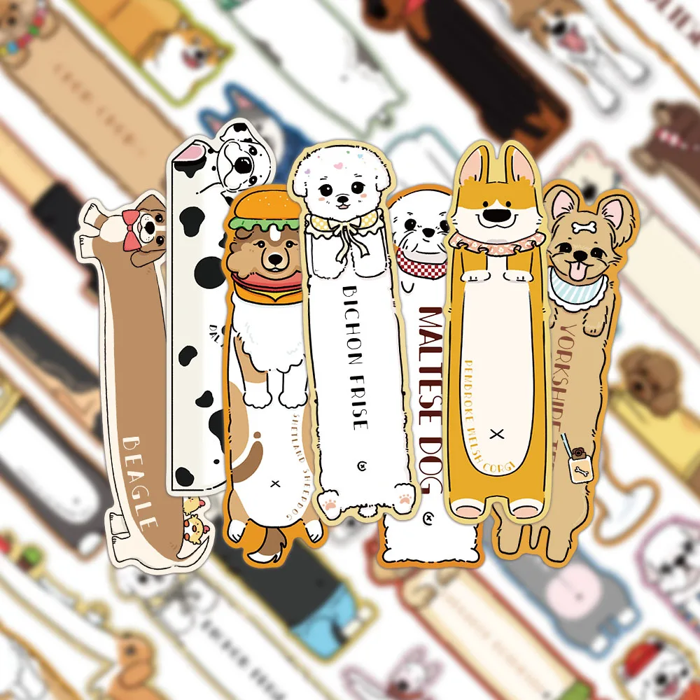 30PCS Lesen Welpen Lesezeichen Cartoon Tier Dekorationen Student Lesen Bücher Seite Buch Label Papier Lesezeichen