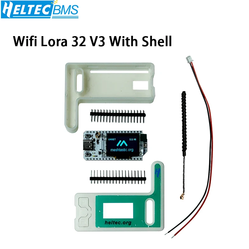 Heltec WiFi LoRa 32 V3 mit Gehäuse mit SX1262 und ESP32-S3FN8 Chip OLED, Meshtastic Mesh Network Paxcounter unterstützt Heltec v3 Image