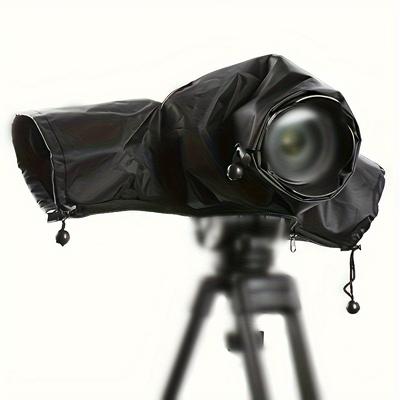 TEMU Professional Dslr Camera Rain Cover, Nylon Waterproof Protective Sleeve With Clear Viewing Window, Universal Fit For Outdoor Photography