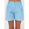Shorts FRESHLIONS "Isabella", Damen, Gr. L, EURO-Größen, blau, 100% Baumwolle, unifarben, casual, kurz, Hosen, im klassischen Design