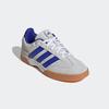 Hallenschuh ADIDAS PERFORMANCE, Gr. 43, grau (cloud weiß, lucid blau, grau two), Textil, Leder, sportlich, Schuhe, geeignet für jeden Hallensport
