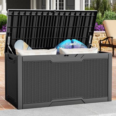 Moasis 100 Gallons Lockable Resin Deck Box