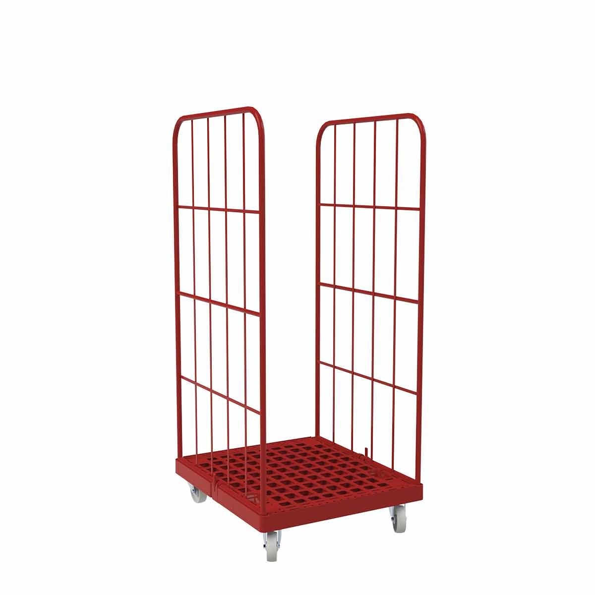 Rollbehälter 1450 KU rot, 724 x 815 mm, 2-seitig, rot Image