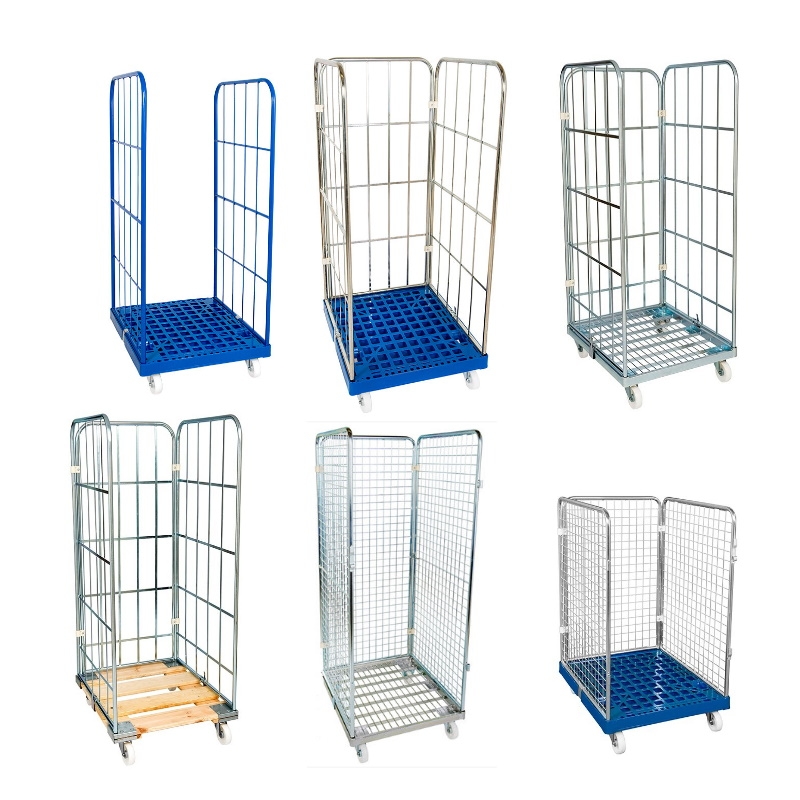 Rollbehälter ADB 1350 KU grau, 724 x 815 mm, 4-seitig, 1 Tür, Cr 3, Ladefläche geschlossen Image