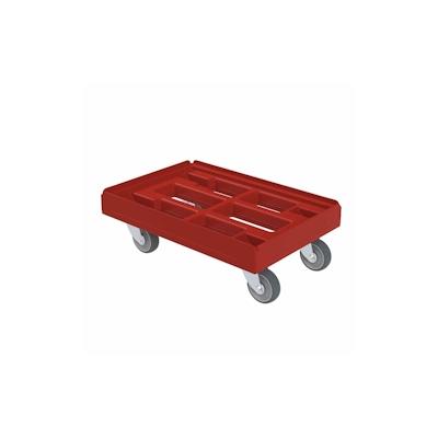 Transportroller KU rot, 610 x 410 mm, verschweißte Variante, ø 100 TPE Image