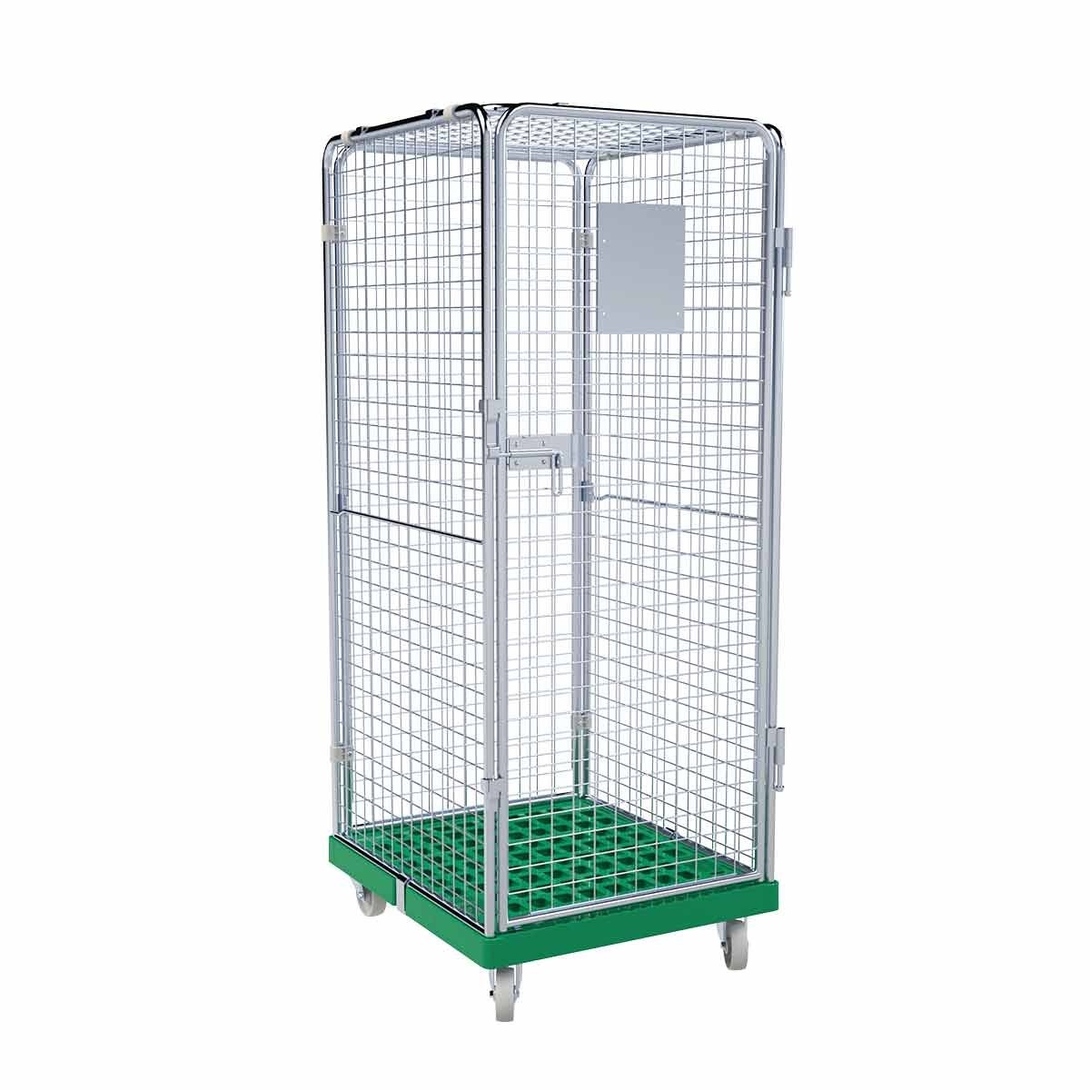 Rollbehälter ADB 1600 KU grün, 724 x 815 mm, 5-seitig, 1 Tür, Cr 3 Image