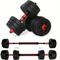 TEMU 20kg Dumbbells Barbell Set Adjustable Dumbbells Weights Set With Connecting Rod 2 In 1 Dumbells And Barbell Set Weight Lifting Training Equipment Set For Men Women Home Fitness Or Gym Workout