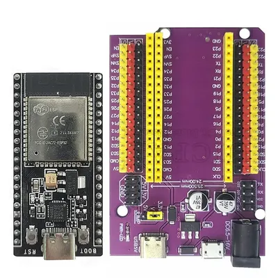 TYPE-C/MICRO USB CP2102 WiFi + Bluetooth Dual Core ESP32-DevKitC-32 ESPWROOM-32 Erweiterungskarte Image