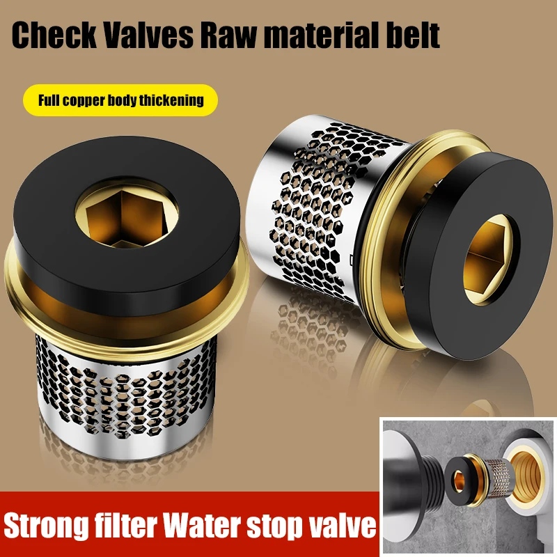 1-4PCS Dusche Ventil Anti-stringing Wasser Dusche Stop Ventil Dusche Ventil Rückschlagventil Gummi Dichtung Anti-reflux Filter Stop Wasser