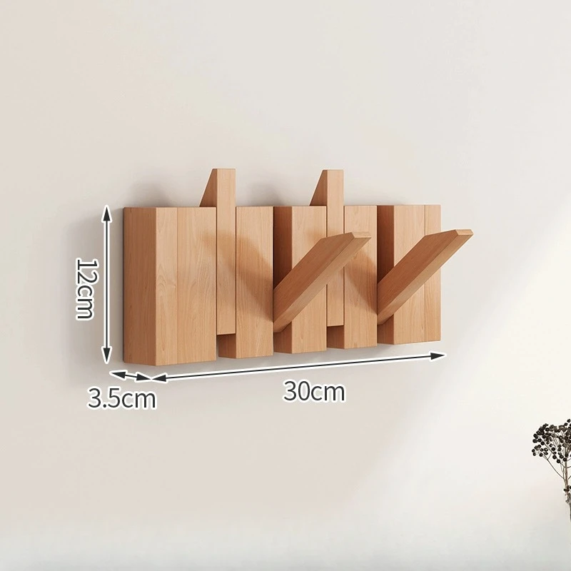 Massivholz-Klavier-Schlüsselhaken ohne Stanzen von Löchern an der Wand, Veranda, Kleiderhaken, Eingangstür, neuer kreativer Türhänger
