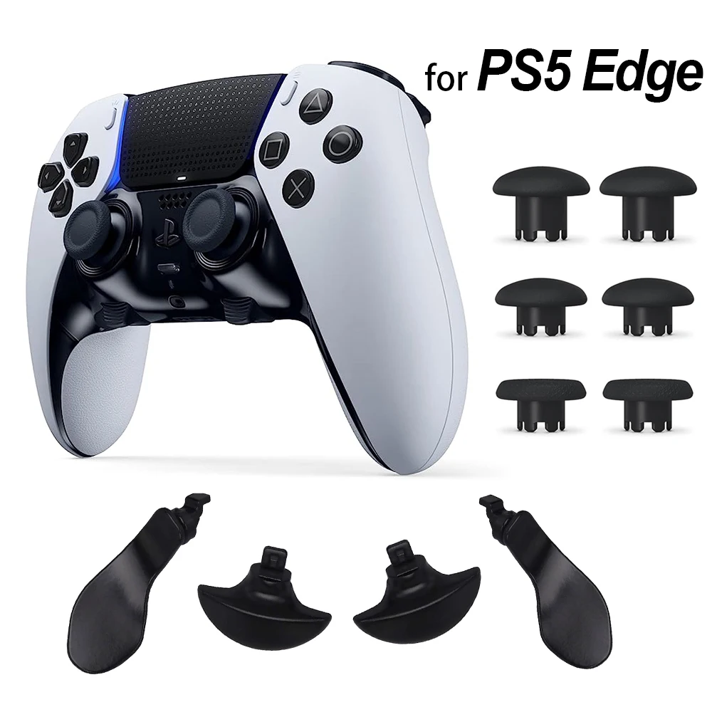 Für PS5 Edge Dualsense Controller Ersatz-Thumbsticks Joysticks Grip und 4 Paddel Schwarz Image