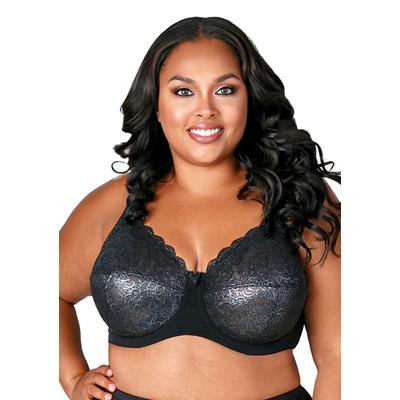 Plus Size Women's Lacey Curves Underwire Bra by Elila in Mermaid (Size 42 F)