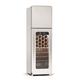 Klarstein Shirley Wine Cooler + Freezer | 2-in-1-Gerät | Vintage | 2 Kühlzonen | 60 Flaschen Silber-Chrom