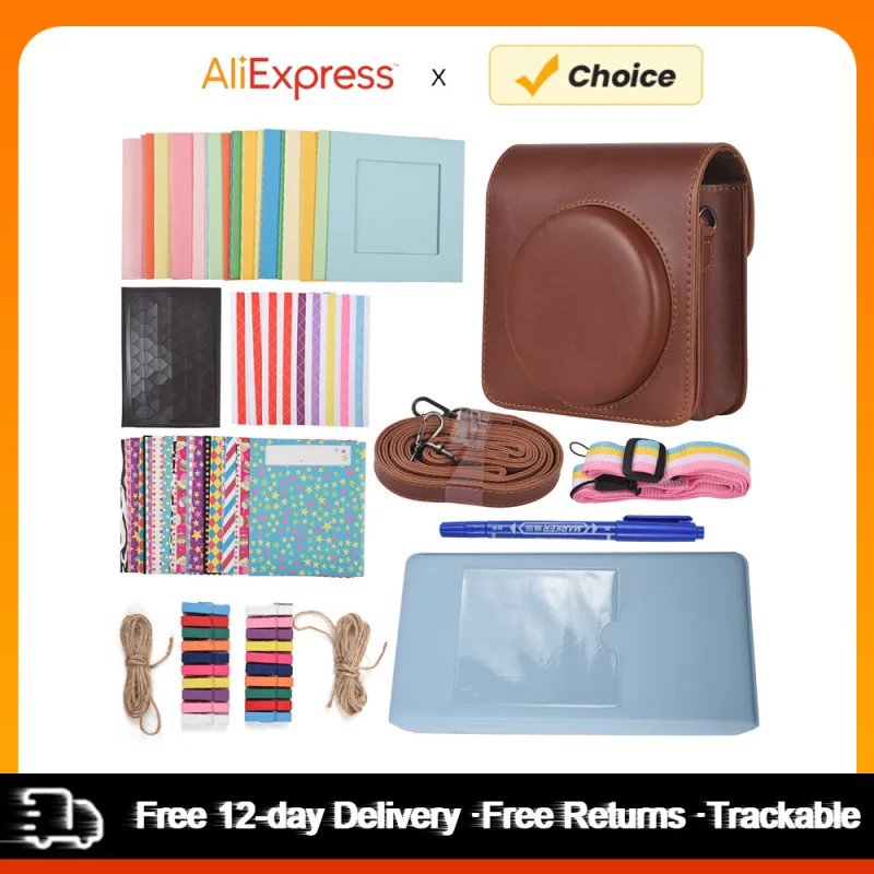 Sofort bild kamera Zubehör Bundle Kit Ersatz für Fujifilm Instax Quadrat sq40/sq1 mit Kamera tasche/Kamera gurt/Fotoalbum