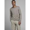 Rundhalspullover JACK & JONES "LEO", Herren, Gr. XS, beige, Obermaterial: 100% Baumwolle, modisch, schmal, Rundhals, Pullover