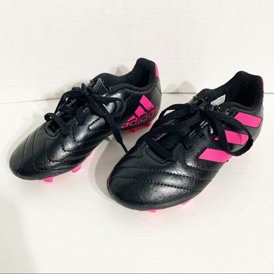 Adidas Shoes | Adidas Goletto Vii Synthetic Leather Firm Ground Soccer Cleats Pink Black Unisex | Color: Black/Pink | Size: 11b