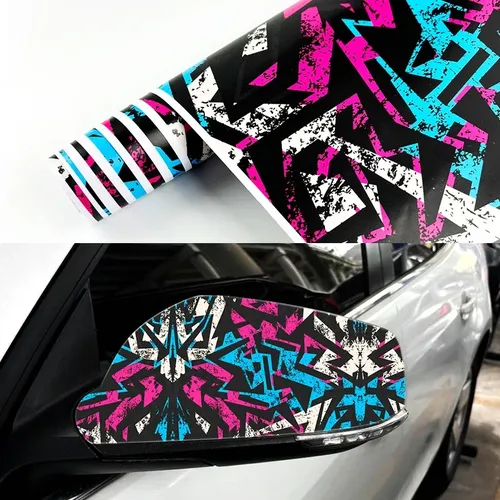 Films de peinture Graffiti de voiture, pour capot de carrosserie automobile, rétroviseur, moto,