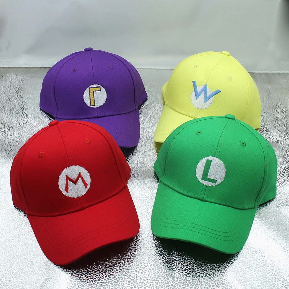Cappello cosplay Super Odyssey Luigi Bros Berretti da baseball Accessori anime Donna Uomo Cappellino per regali di Halloween