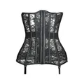 Corsetto in vita sottoseno top con reggicalze cinghie modellanti in pizzo cintura cintura pancia corsetto S-6XL Shapewear Lingerie Sexy