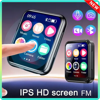 64 GB MP3-Musik-Player Bluetooth 5.4 HiFi MP4 Voll-Touchscreen Eingebauter Lautsprecher Recorder Image