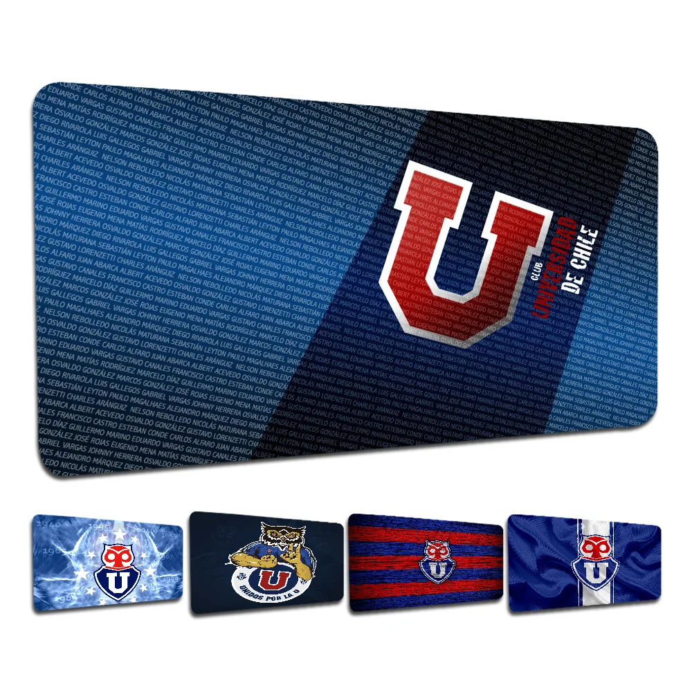 University Of-C-Chile Fashion Logo 80 x 30 cm XL Lockedge verdicktes Mauspad, übergroße Gaming-Notebook-Matte für PC-Computertisch