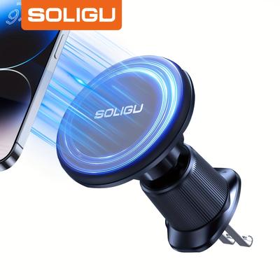 TEMU Soligu , Strong Magnetic Phone Holder For Car Vent, 360° Hands Free Phone Holders For Your Car, Universal Car Cell Phone Holder Mount For Iphone & All Phones