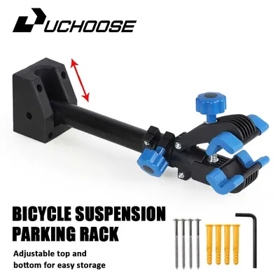 Bike Wall Mount Rack Bicycle Repair Stand 360 Degree Rotation Parking Bracket MTB Road Bike Work Stand Storage Clamp Cycling