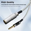 Cavo di prolunga per cuffie per cuffie placcato argento OCC di fascia alta a 16 nuclei per XLR 2,5 mm 3,5 mm 6,5 mm 4,4 mm maschio a 4,4 mm femmina HiFi